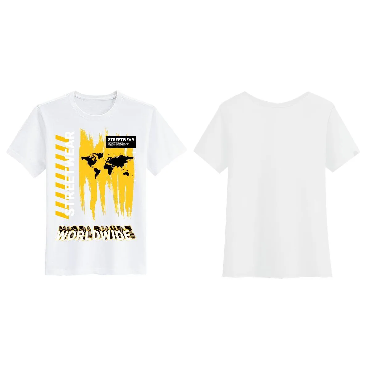 Screenshot Brand Men’s Hip-Hop Longline T-Shirt – Neon Yellow Graphic Tee, Streetwear Fashion, Premium Cotton (Small)