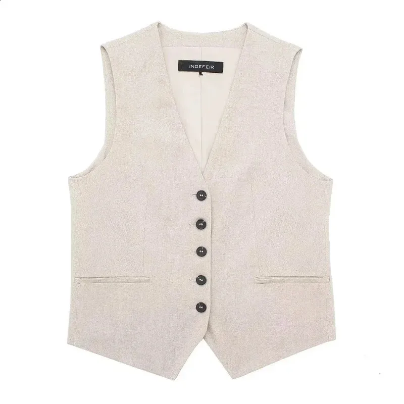 トップス VAULTROOM CUTOFF VEST / BEIGE L VAULTROOM CUTOFF VEST / BEIGE L