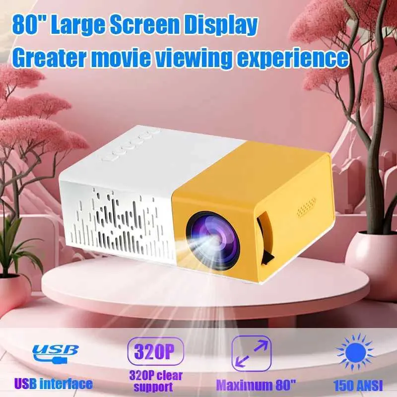 DHgate.com:Portable Mini Projector with Long Battery Life, 320P HD ...