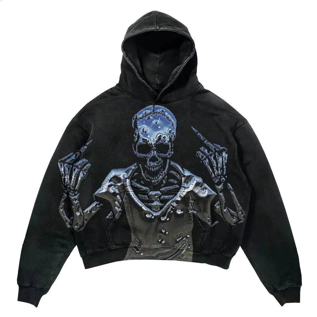 Harajuku Style Black comfrt hoodie for Men and Women
