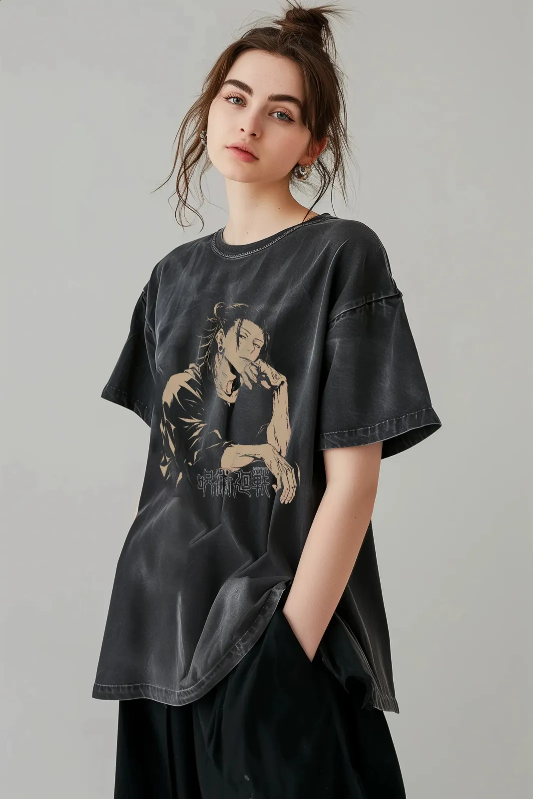 Too　宿儺LOW Jujutsu Kaisen Suguru Geto Büyük Boy Yemeli T Shirt Yi TL425.86