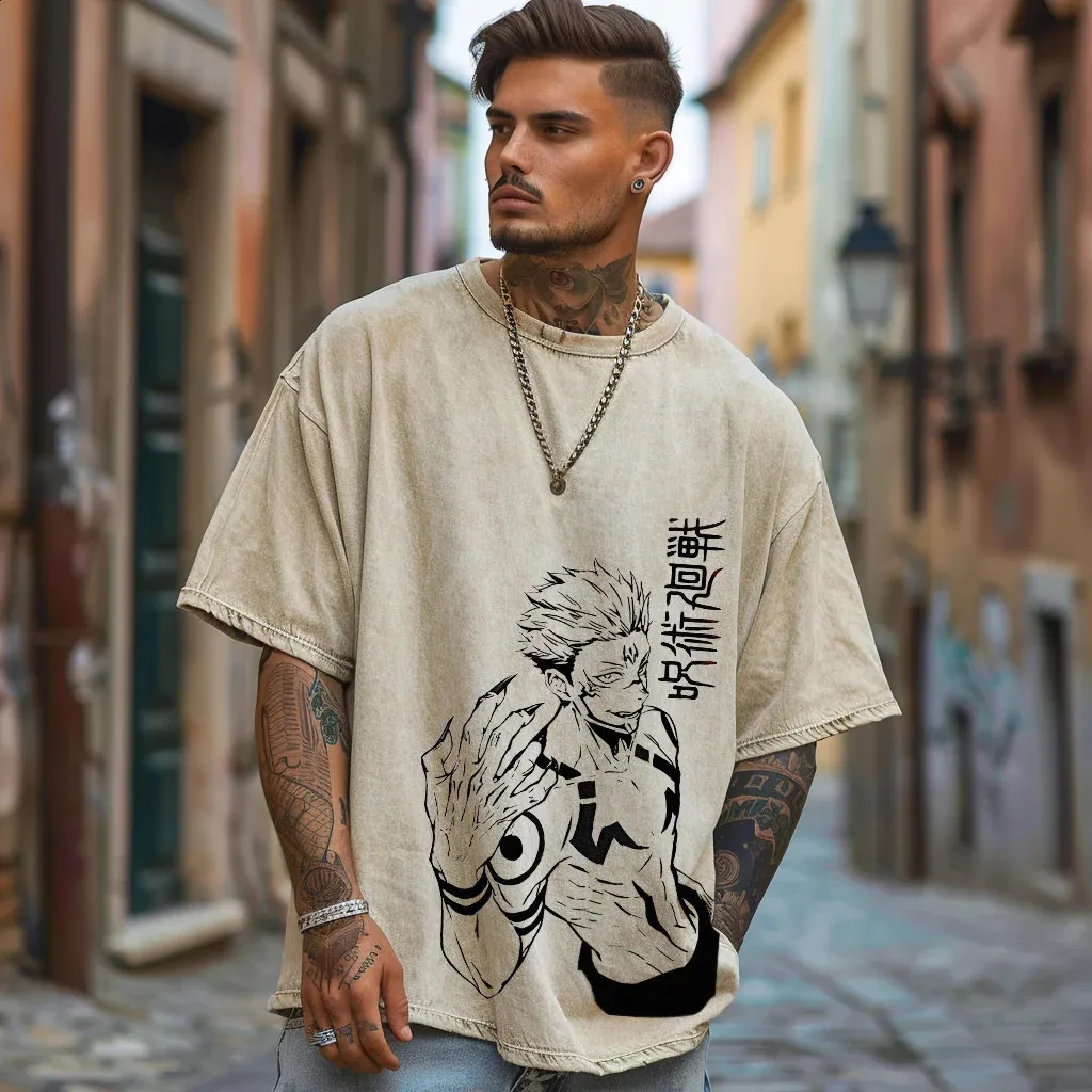 Too　宿儺LOW Jujutsu Kaisen Suguru Geto Büyük Boy Yemeli T Shirt Yi TL425.86