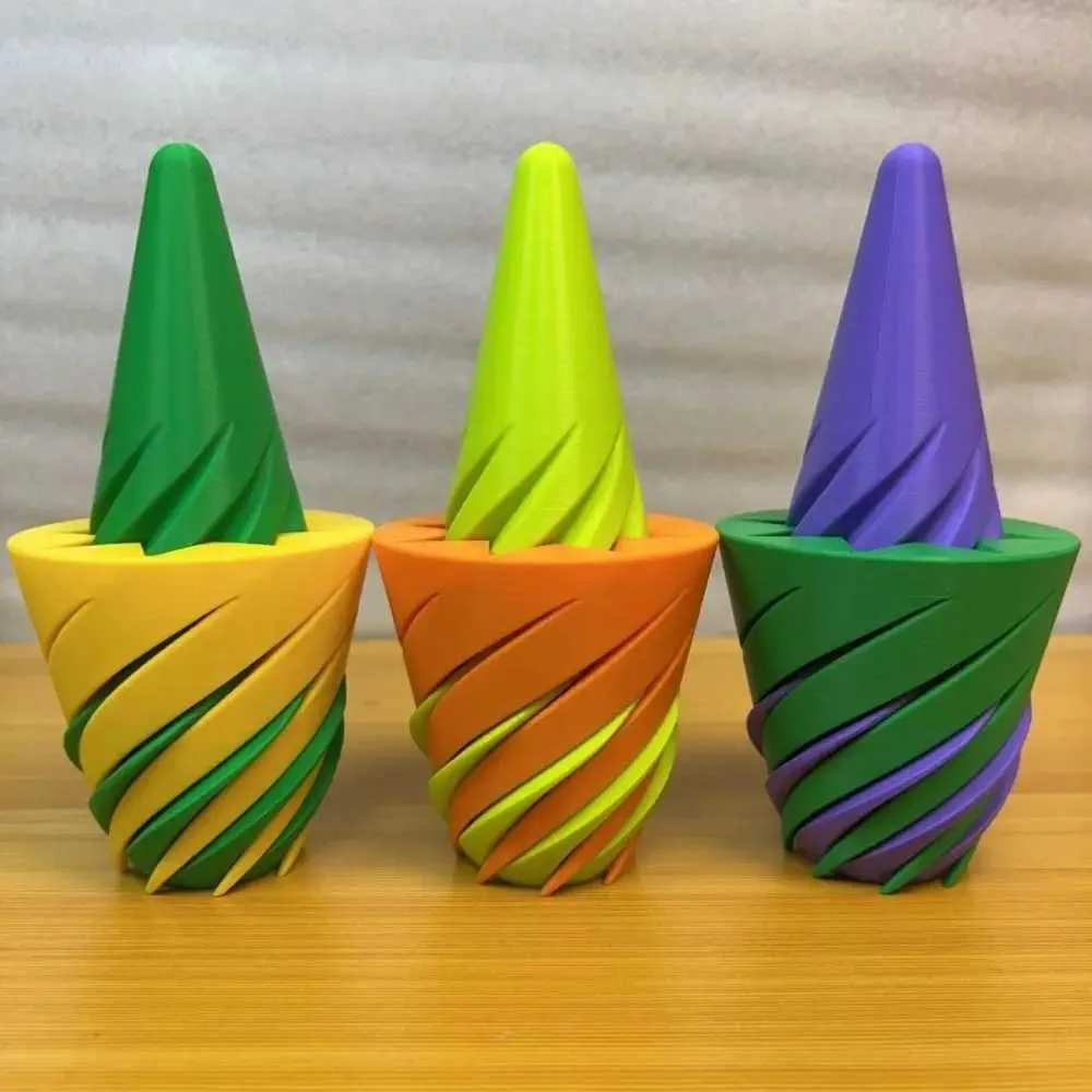 Spiral Cone Fidget Toy - Stress Relief Desk Companion