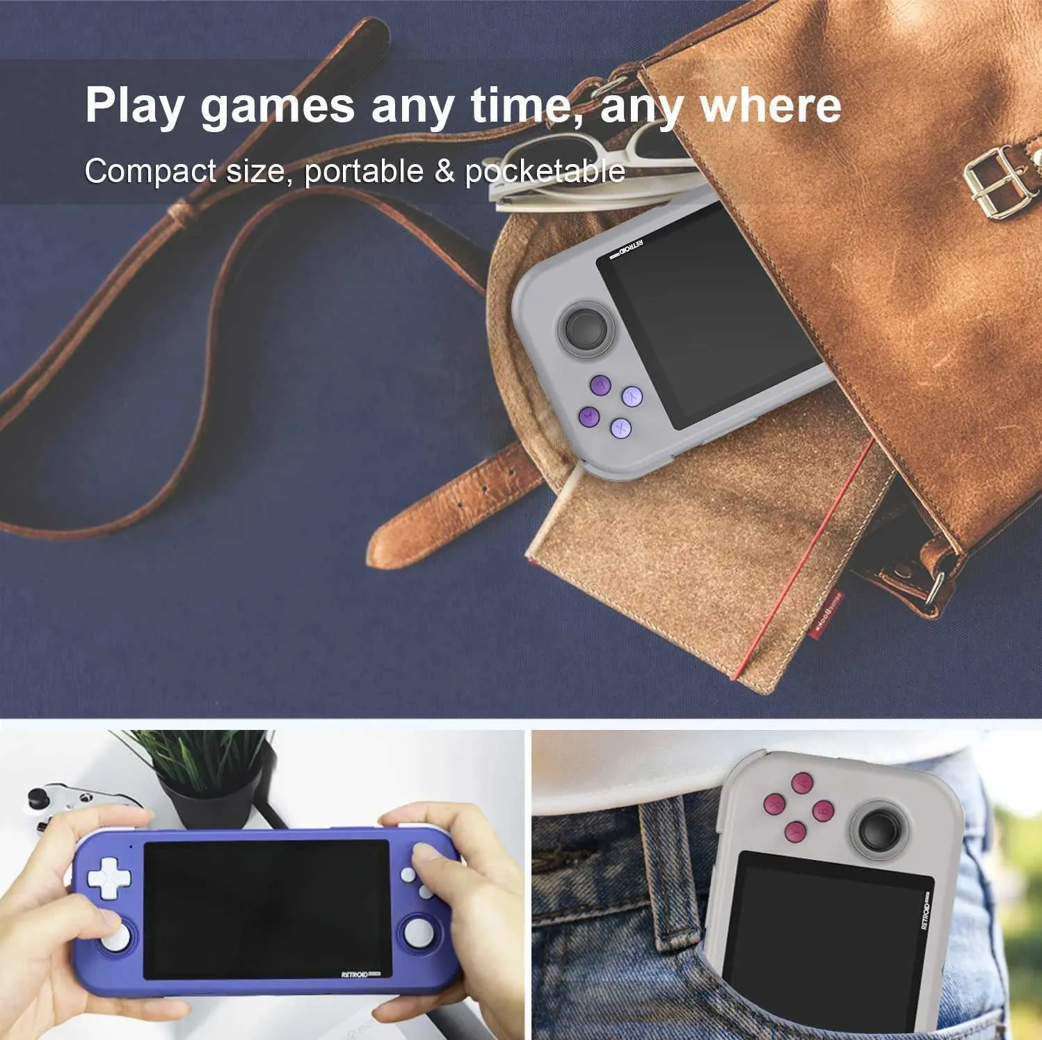 7-inch Retro Handheld Game Console - Android 11, HD Output, Shop Now ...