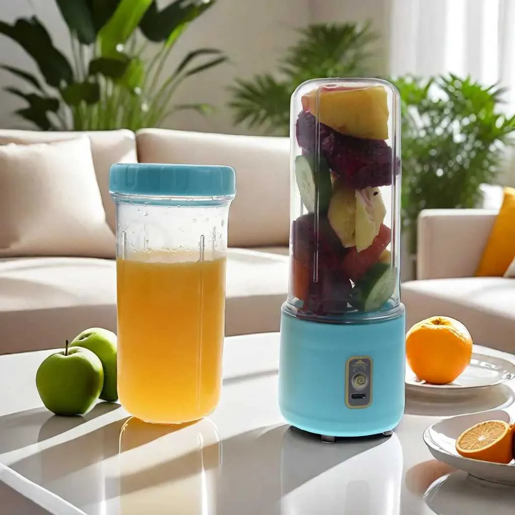 Crystal White Mini Portable Juice Blender 500ml From