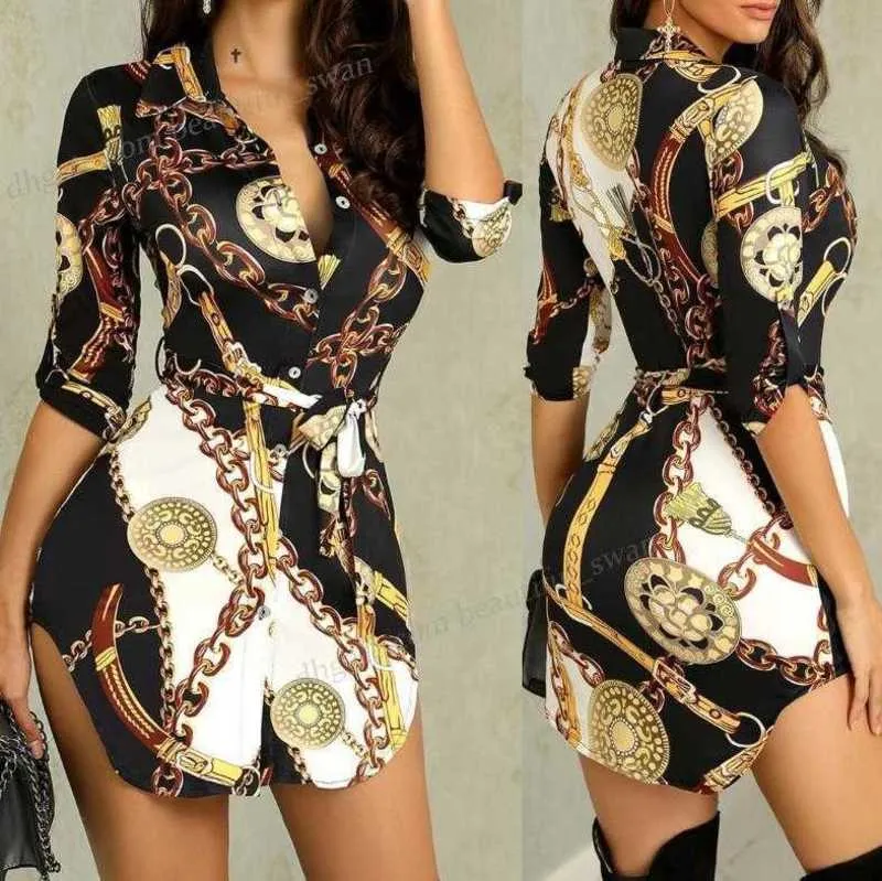 Save Big on Bulk Designer Clothing Women Style Fashion Women Dress New  Fashionable And Versatile Commuting Printed Tailcoat Hem Loose Shirt  Designer ...