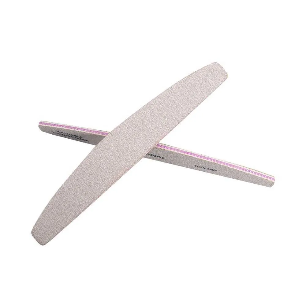 5-piece Nail File Set 100/180 Grit Size Professional Nail Files 178mm ...