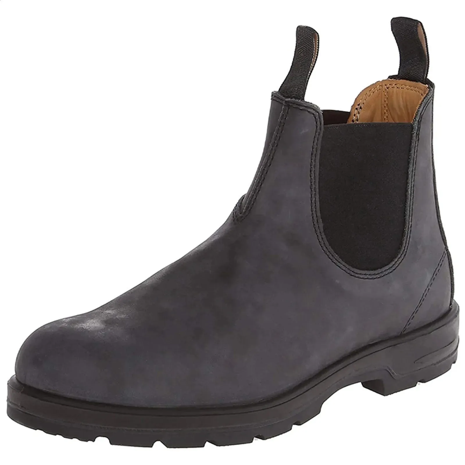 Bottes de travail et de marche d'hiver chaudes en cuir suédé de haute qualité pour hommes, modèle 240828_voghion.com