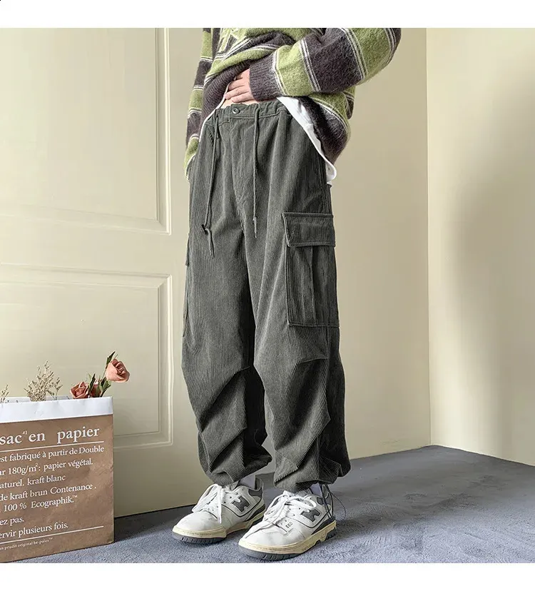 CORDUROY CARGO PANTS - CREAM — MIJEONG PARK - LA based