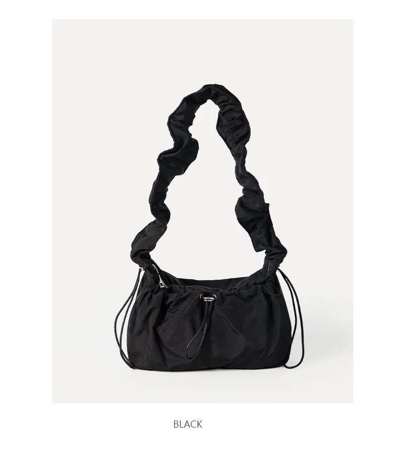 ☆ ☆ Women's CKJ Drawstring Shoulder Bag Black DHgate.com:Womens Nylon Drawstring Pleated Shoulder Bag