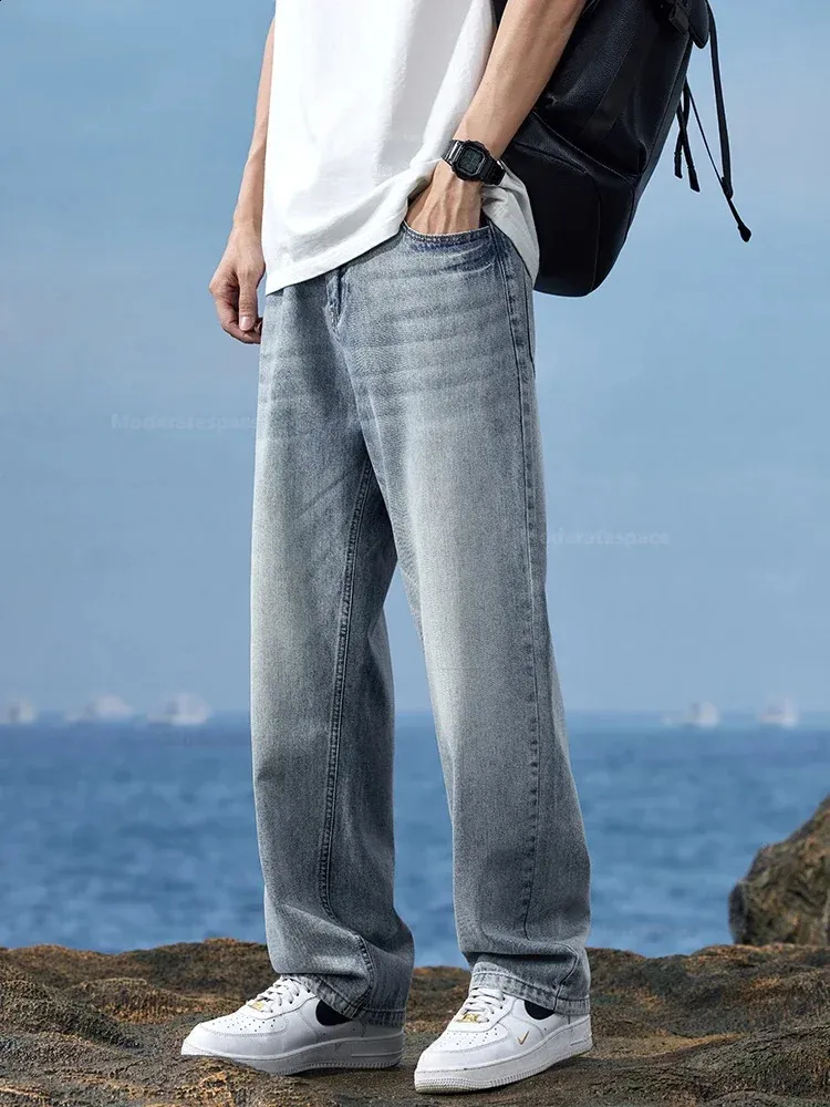 Vintage Korean Fashion Jeans: Wide Leg, Soft Denim, Comfortable Fit Shop  Now!