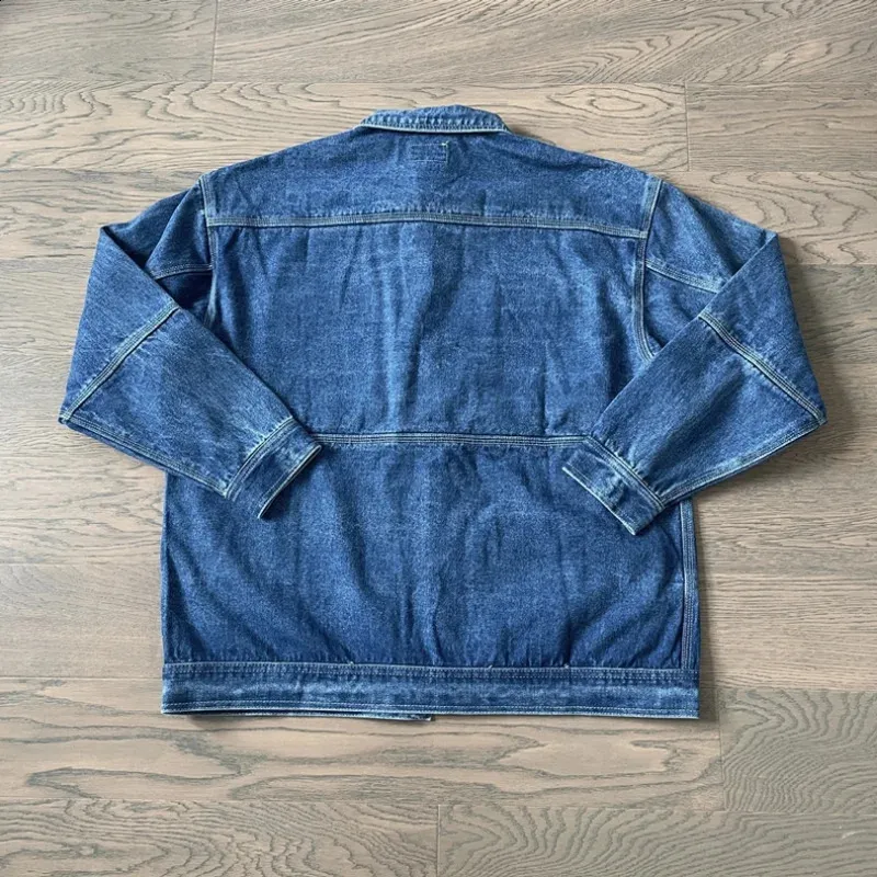 CAVEMPT C.E Washed Blue Denim Jacket Heavy Fabric... From 