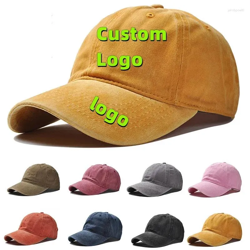 POOEDSO North Dakota State Seal Baseball Cap - Vintage Washed Denim Adjustable Cotton Hat - View #12