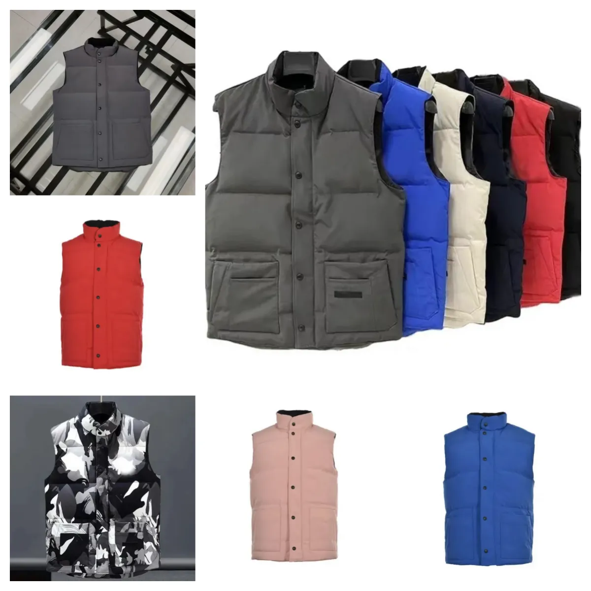 mens gillet designer jacket gilet down woman vest feather filled material coat graphite top Mens Gilet Vest Designer_voghion.com