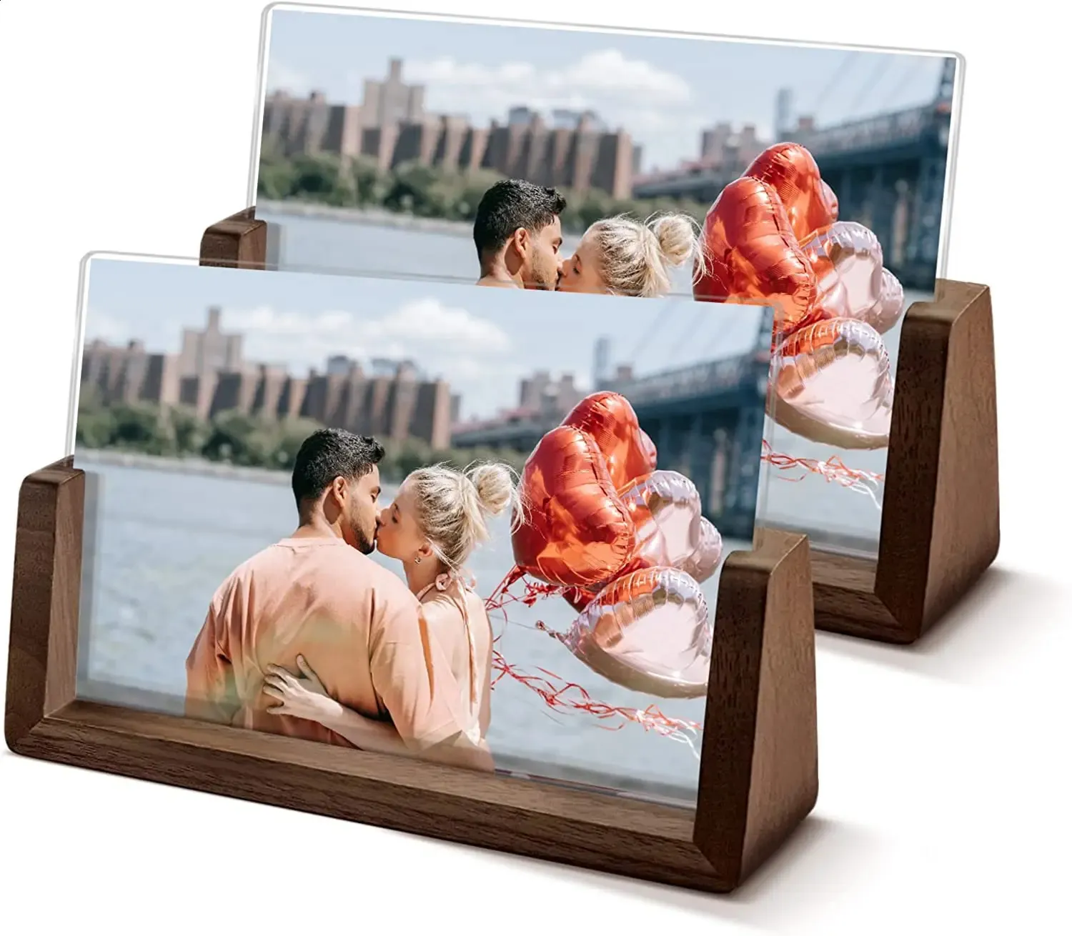 Haidong Plastic Easel Back Supports For Photo Frames - 3 Sizes, 6 Pack (White) - View #3