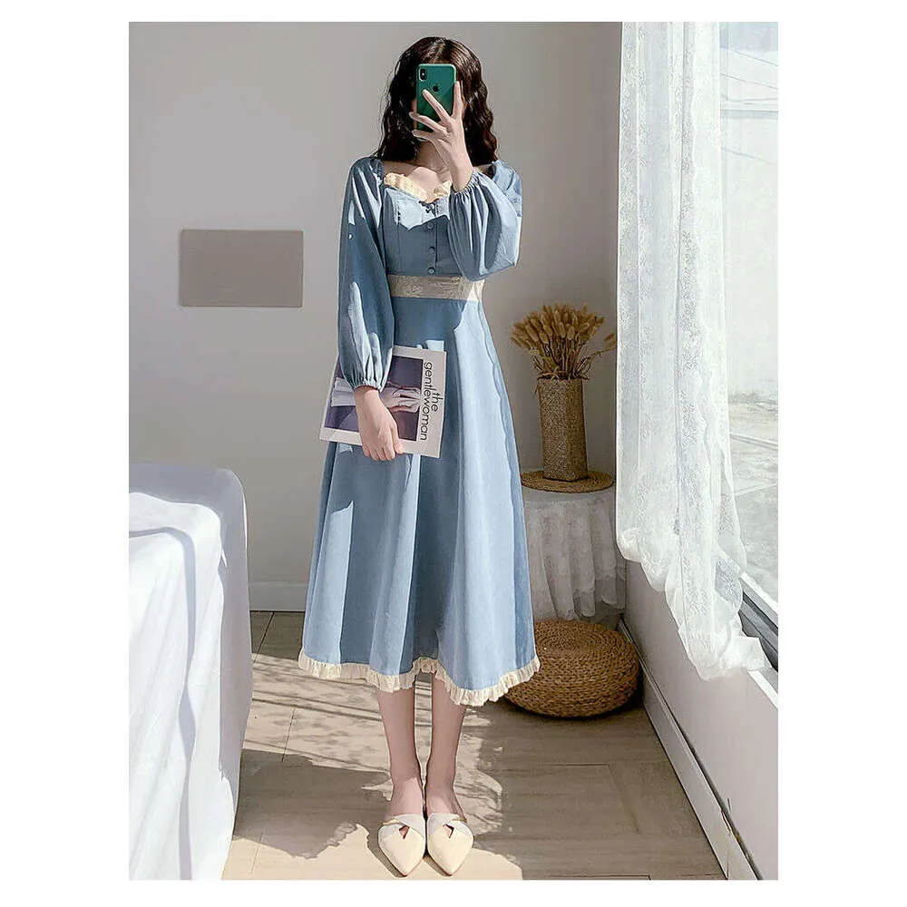 slim fit dress slacks Berylove Women Long Sleeve Midi White Dress Satin Illusion Neck Graduation Dress with Slit, Ivory / US20W main image 1