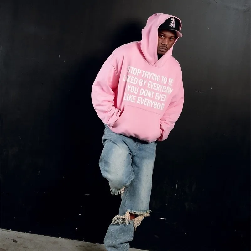 Bright Pink Oversized Hoodie Mens Hoodies Neon Pink Oversized