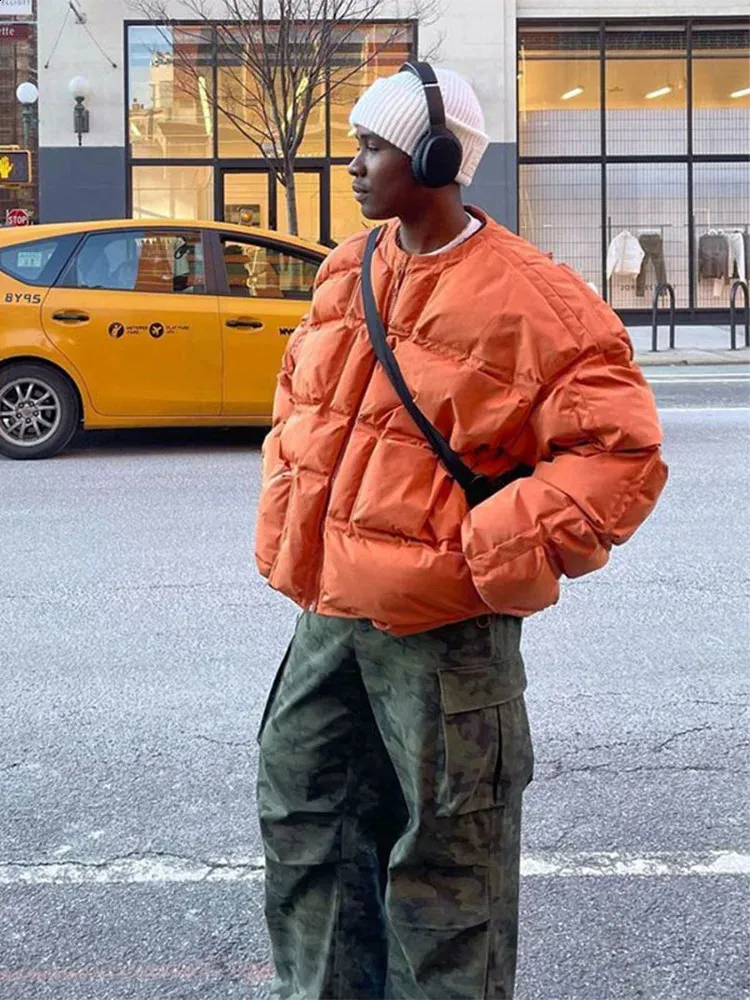 Mens Winter Peacoat Cotton Blend Long Sleeve Warm Overcoat, Casual