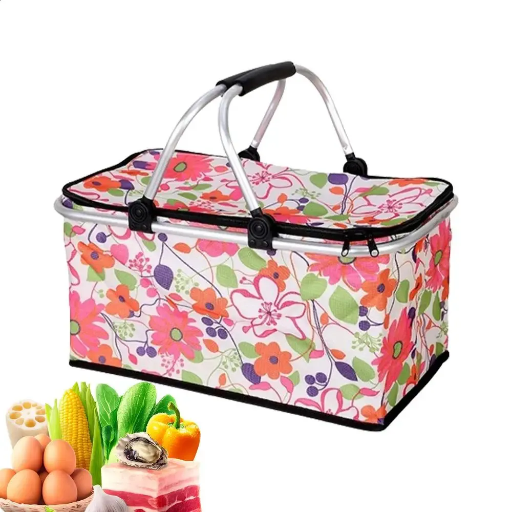 Picnic Basket,Insulated Cooler Bag Large - View #2
