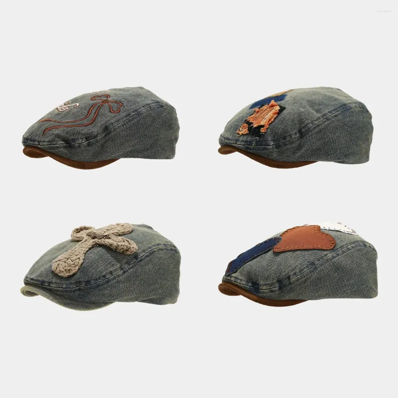 Retro Japanese Art Beret Hat - Trendy Painter Cap, High  display picture 1