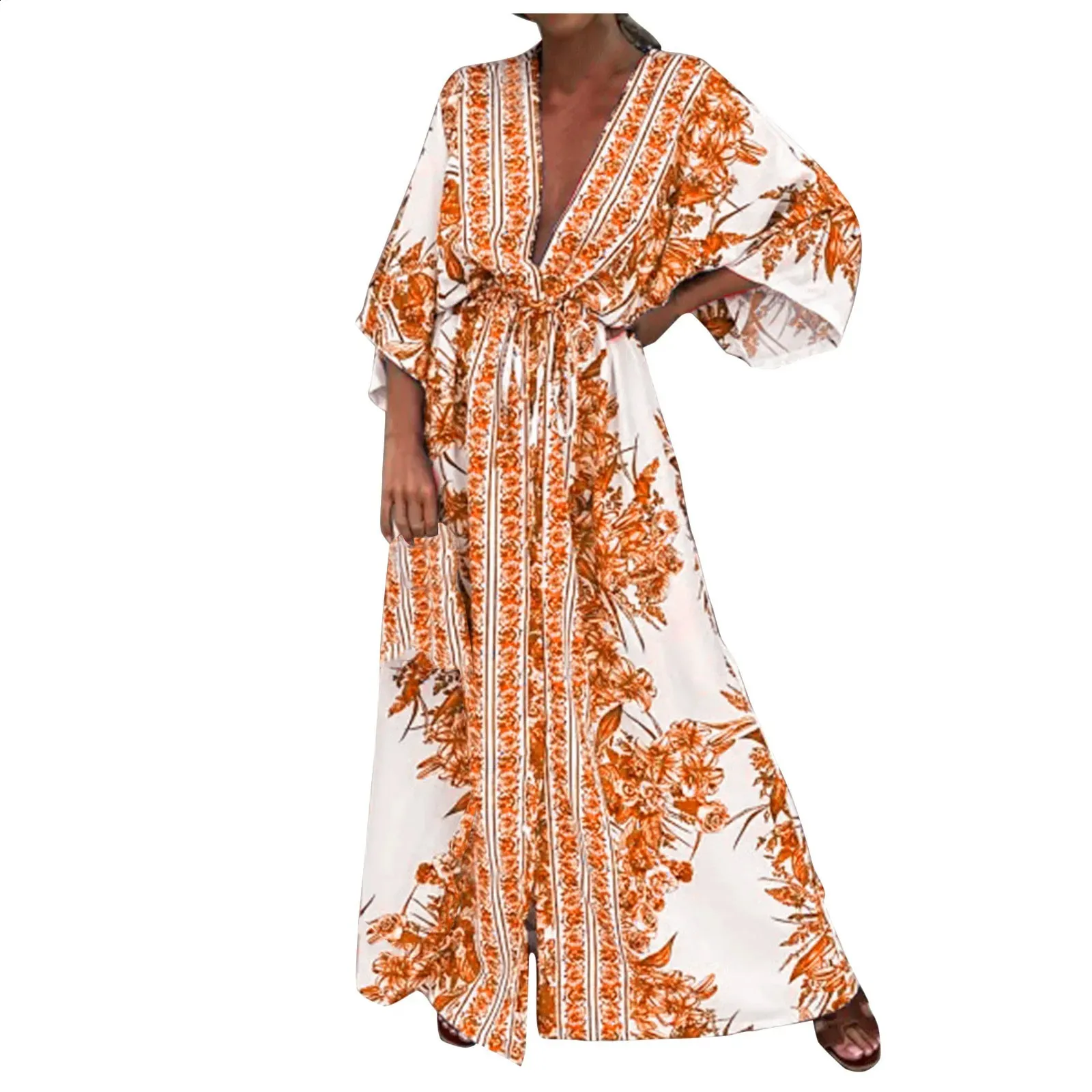 Womens Wedding Guest Dress Floor-Length Knitting Natural Fiber Half Kimono  Short Sleeve Autumn from Dhgate Urban Sexy Dresses - price 38.83