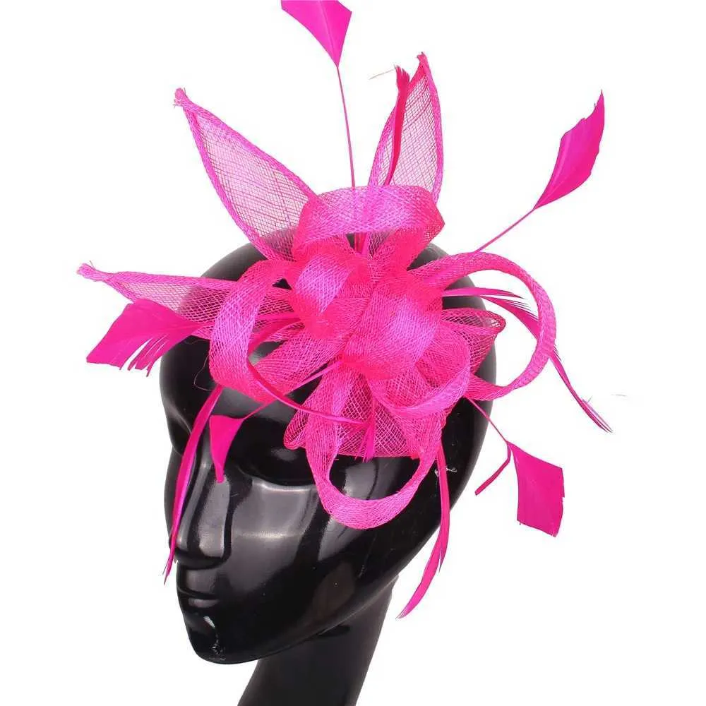 Feather Headwear for Women Formal Party Hat with Bet Fabric  display picture 3