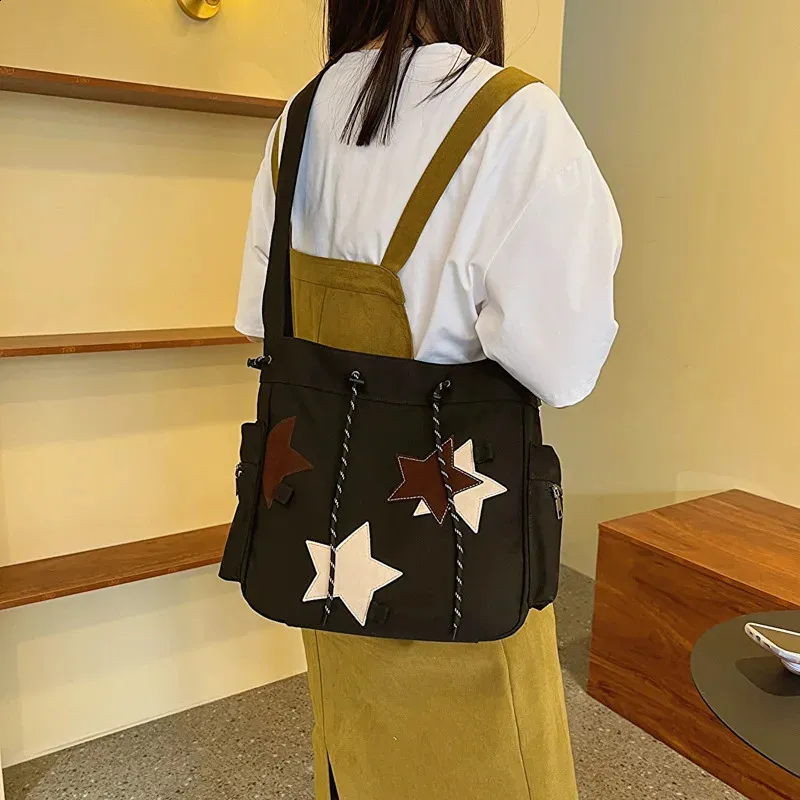 Haruku Retro Womens Canvas Crossbody Bag Star From Dh1798093