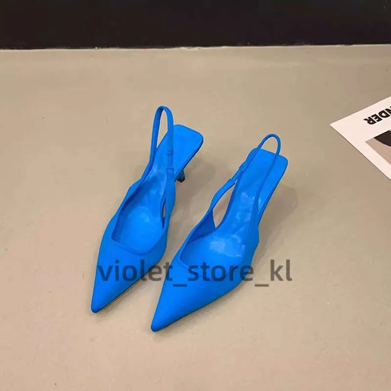 Spring 2024 Designer Black High Heeled Kitten Heel Sandals For Women ...