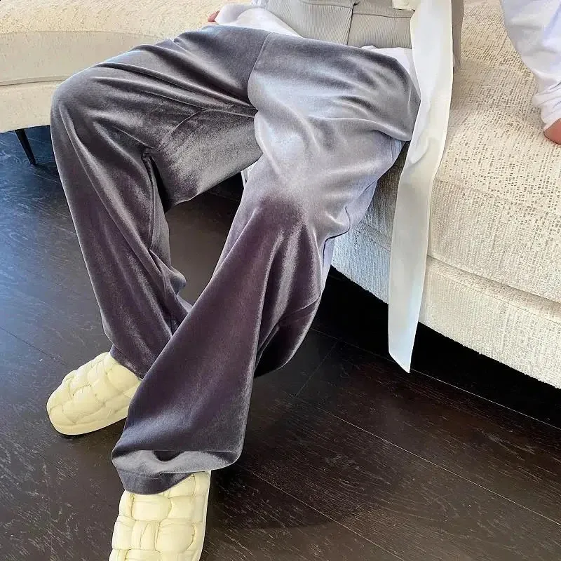 GOOD GRIEF！/Velor Wide Pants with Suspen GOOD GRIEF！ Velor Wide Pants with Suspen