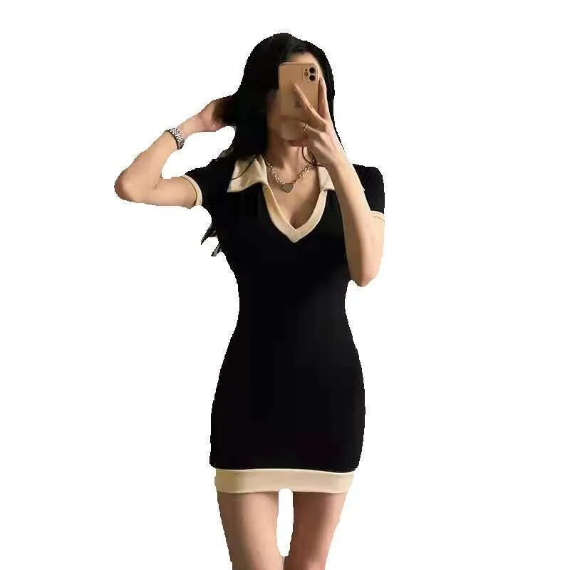 Abito Corto Y2K Donna Schiena Scoperta – Tubino Elegante Senza Maniche Per Cocktail E Discoteca – Nero Taglie S/M/L