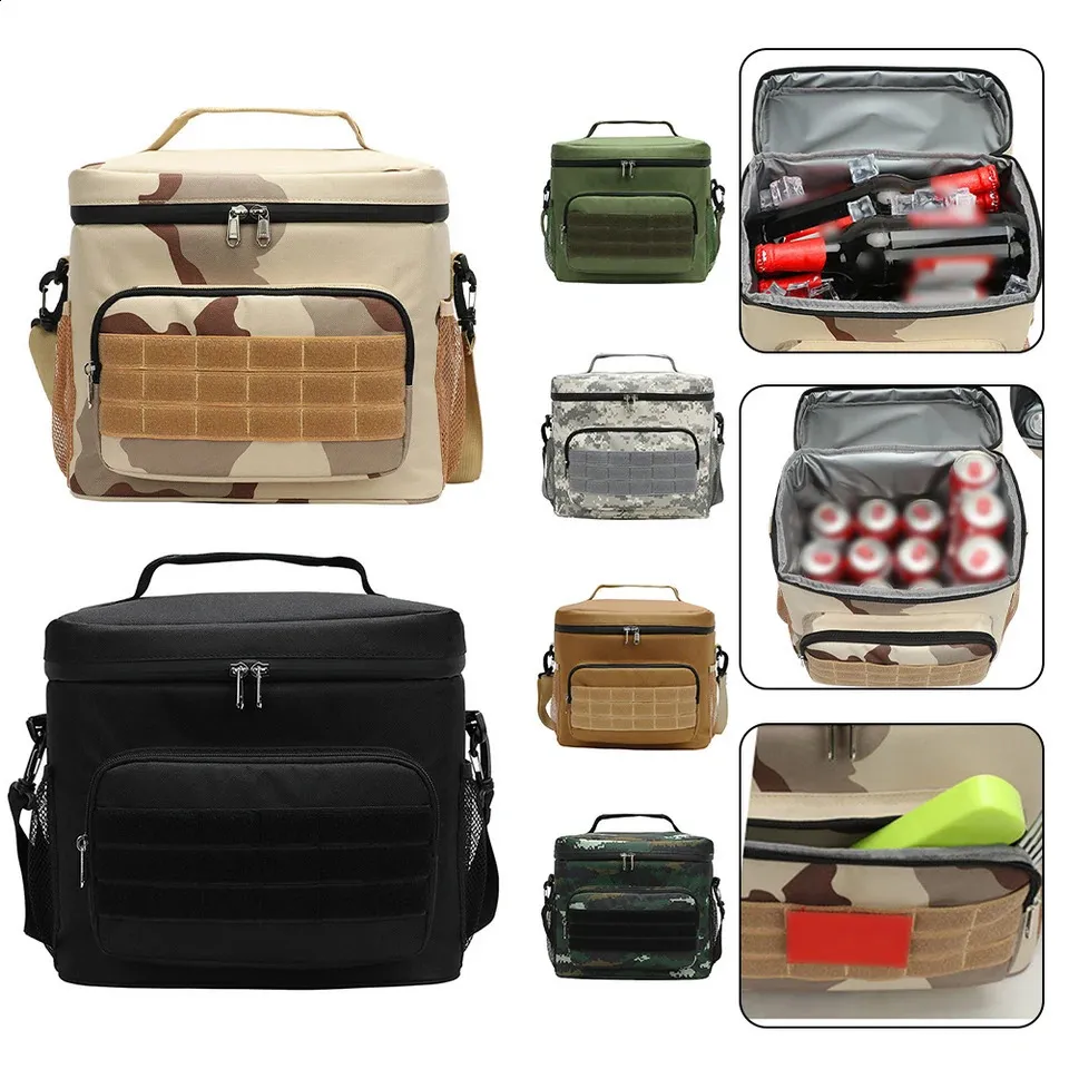 Black Waterproof Insulated Lunch Bag - Leakproof Thermal Cooler for Food and Drinks main image 0