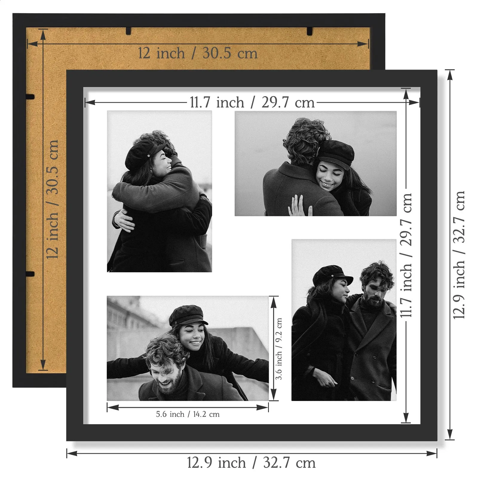 写真台紙 2L判2面 ホワイト | メッセージブック・写真台紙