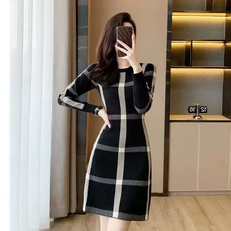 navy blue dress for baby girl Sweater Dress for Women Ribbed Knit Fitted Midi Fall Winter Bodycon Cowl  Neck Dresses Plus Size Dress for Women Grey,S main image 1