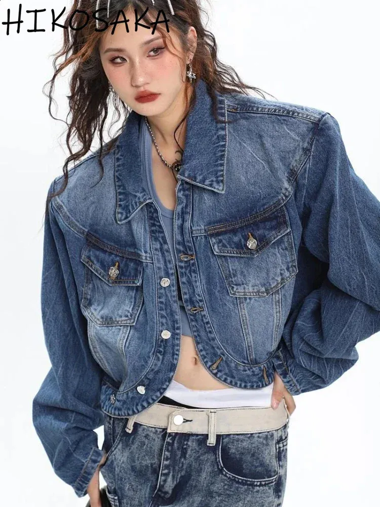 ジャケット・アウター Ameri vintage CROPPED DENIM JACKET Ameri（アメリ）の「CROPPED DENIM JACKET（デニムジャケット