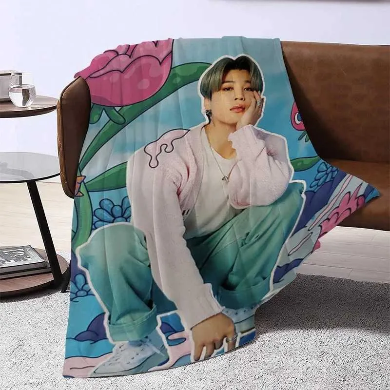 K-POP ジョンヒョン 大判 ブランケット blanket JiMin Kpop Star Blanket - Soft Fleece Throw, Home Decor, Sofa