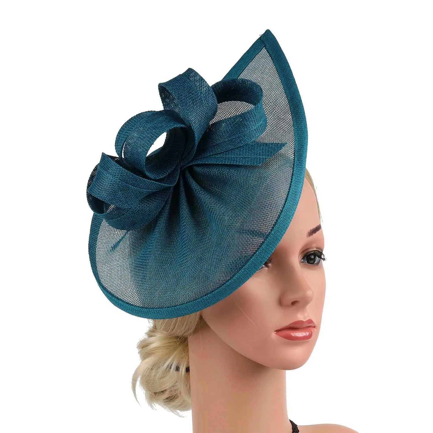 Sinamay Fascinator Hat Headband for Kentucky Derby Cocktail 