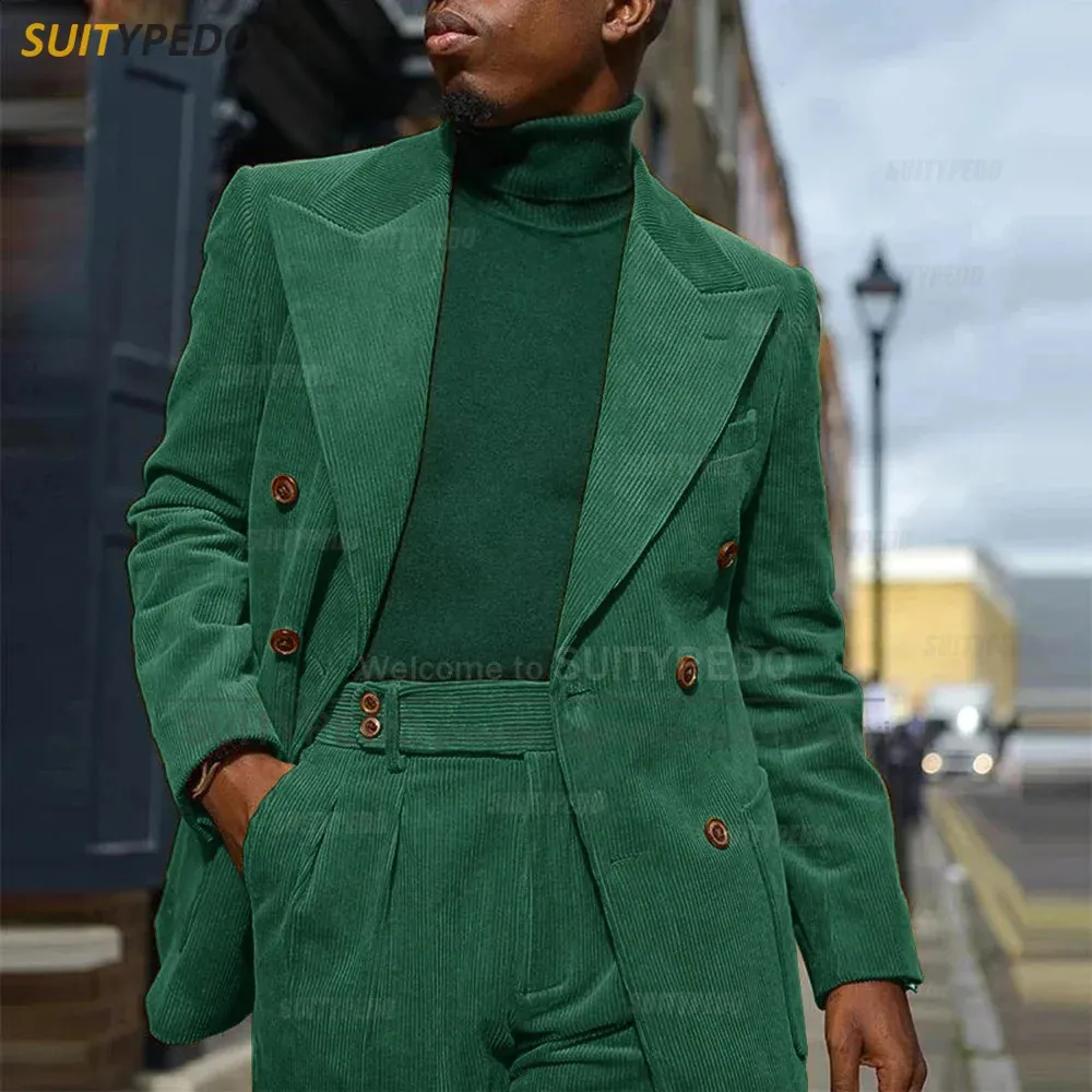 スーツ MIX WALE CORDUROY DOUBLE-BREASTED BLAZER Corduroy