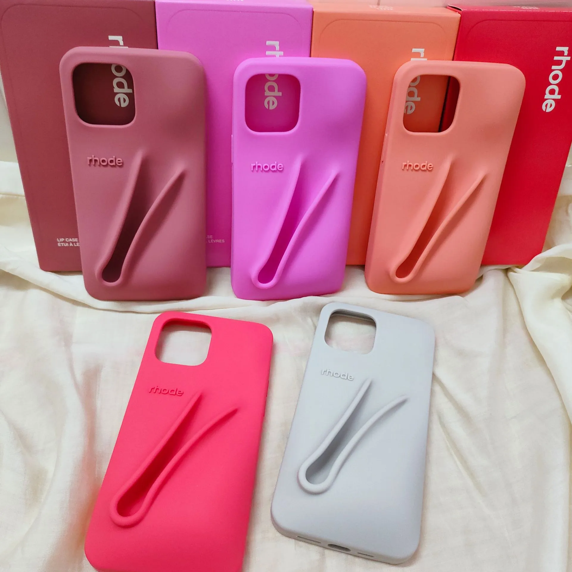 Silicone custom phone cases for iPhone 16 Rhode, Lipstick Silicone custom phone cases for iPhone 16 Rhode, Lipstick