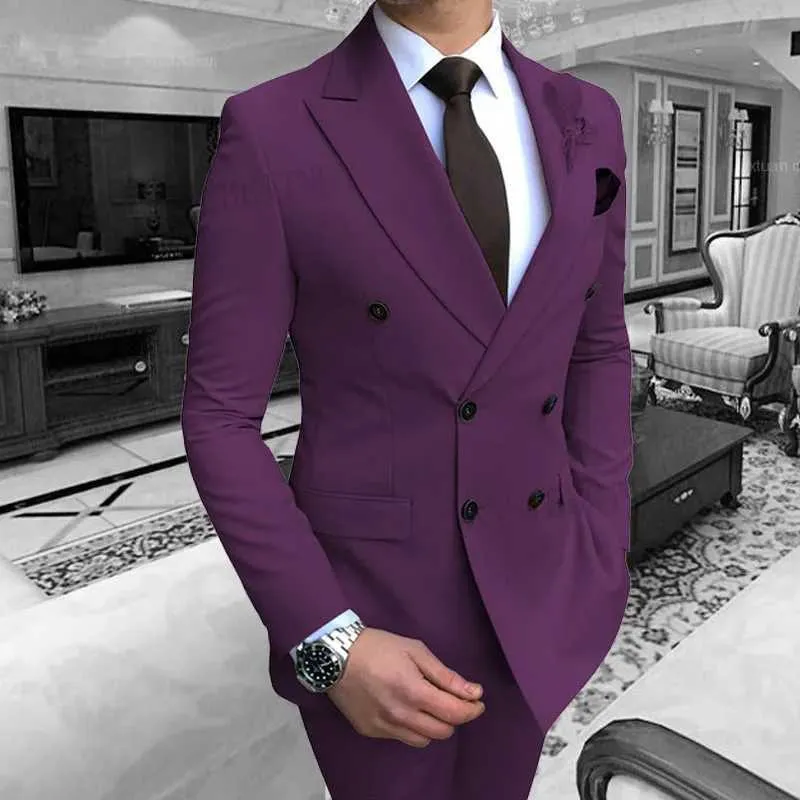 Purple Slim Fit Mens Suit For Formal Events Perfect For Weddings Proms And Parties Includes Jacket And Formal Pants For Men Classic Groom Tuxedo Style NZE2 From Shopew 79.9 DHgate.Com