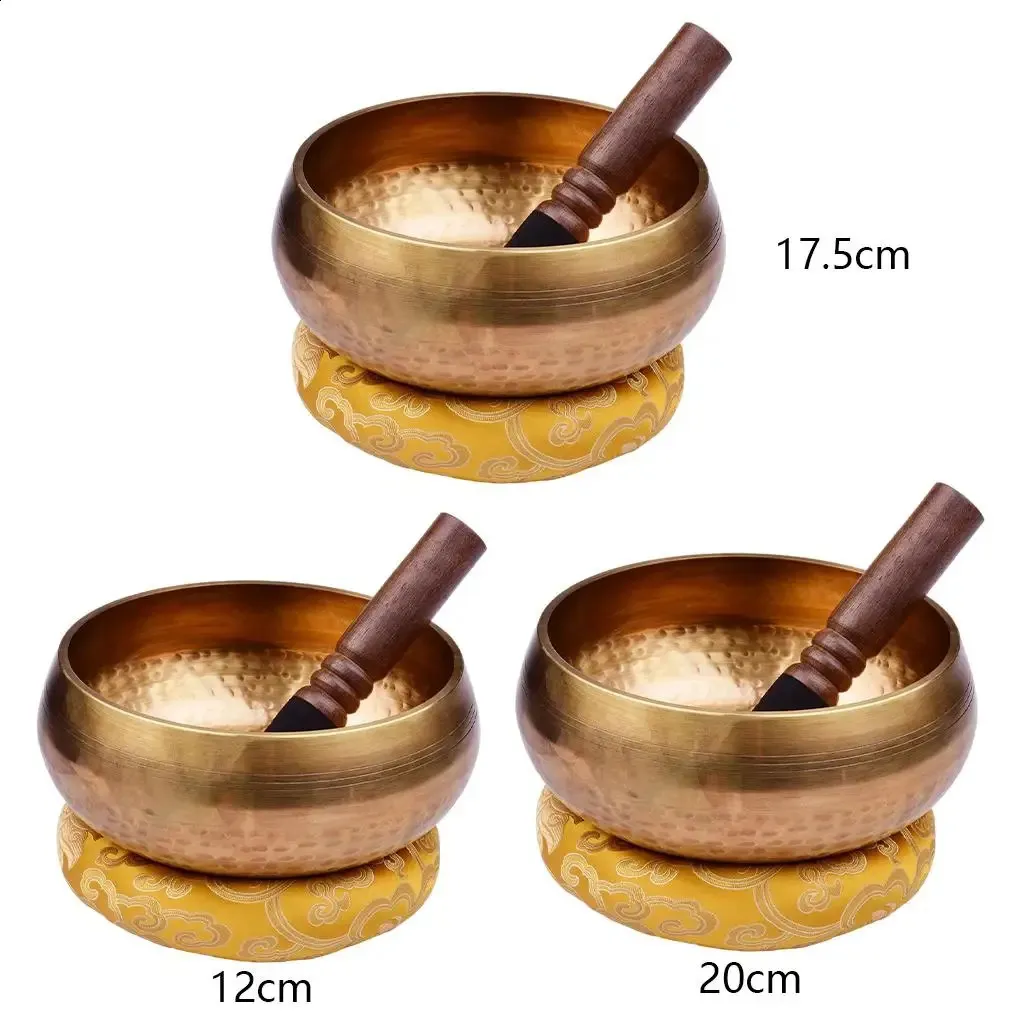 Klangschalen 3er Set • Gulpa Tibetische Klangschale Für