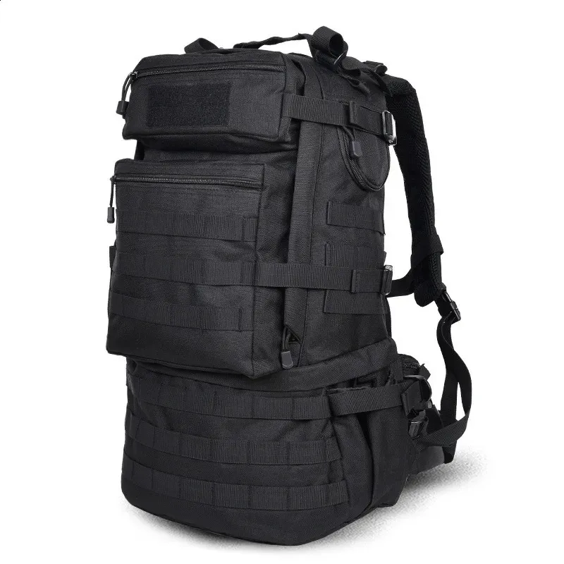 Waterproof 50L Nylon Molle Backpack With Molle System For Camping And ...