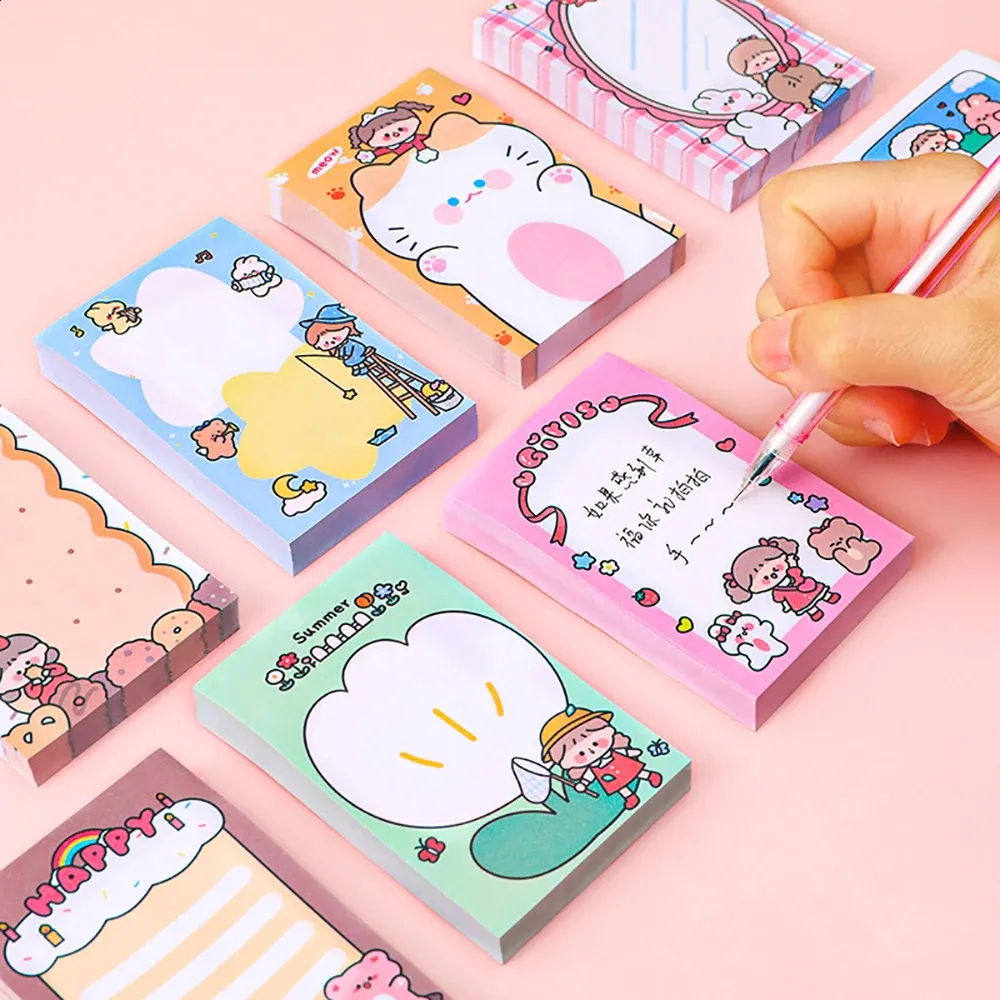 Wholesale Cute Cartoon Girls Sticky Sticky Notes For Desktop Set 80 ...