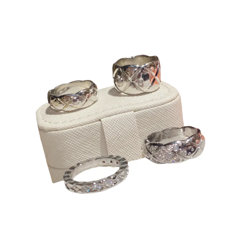 Save Big on Bulk 925 Sterling Silver Stackable Rings 2024 INS 925 Sterling  Silver Diamond Ring Gold Ring Designer Ring Stacked Couple Luxury Rings For 