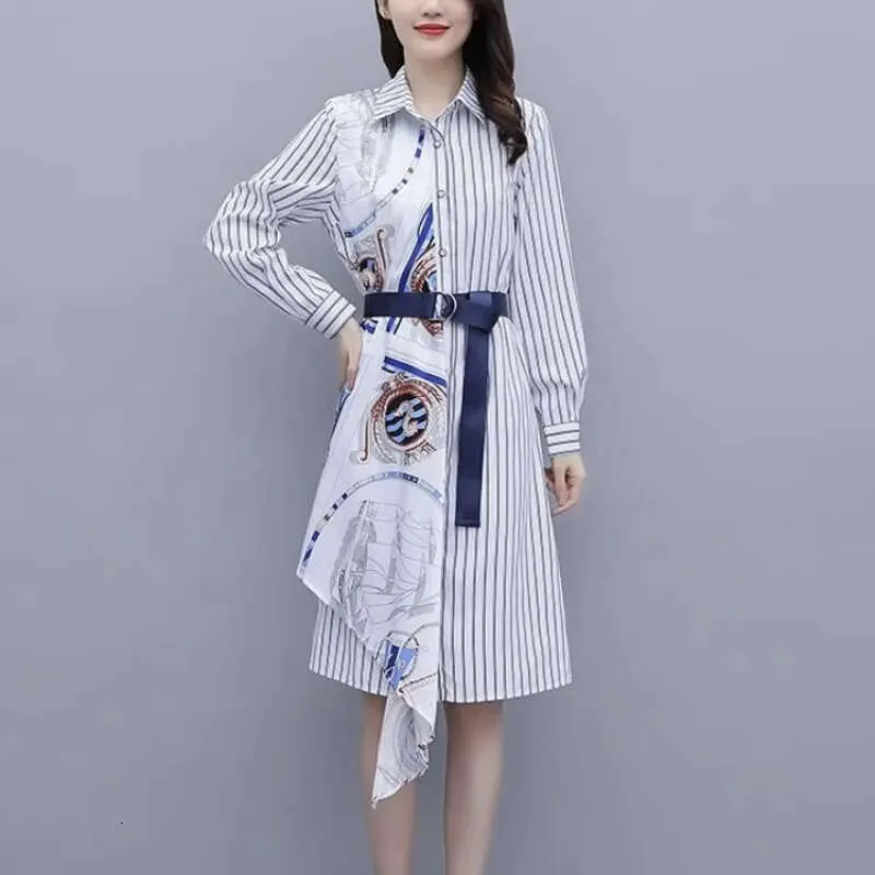 chinese dress ladies Chic design splicing dress for women in early autumn 2022 new Korean s   Lee Nhi Boutique