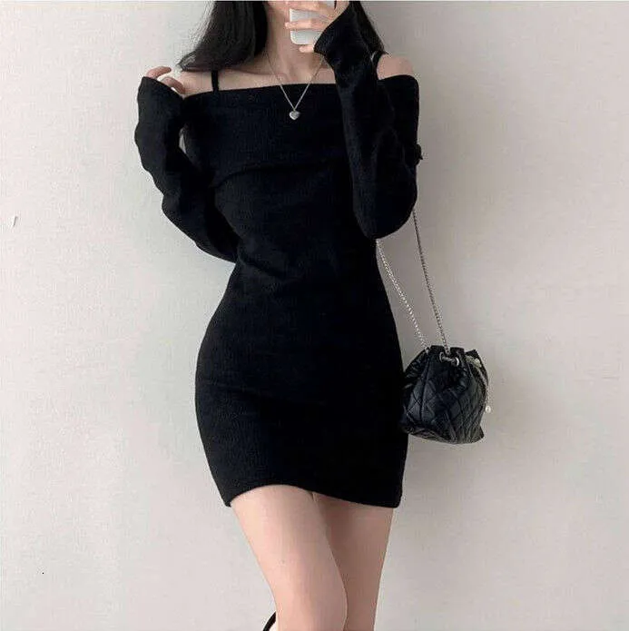 ワンピース andmary Heart crochet mini dress black ANDMARY】Heart crochet mini dress