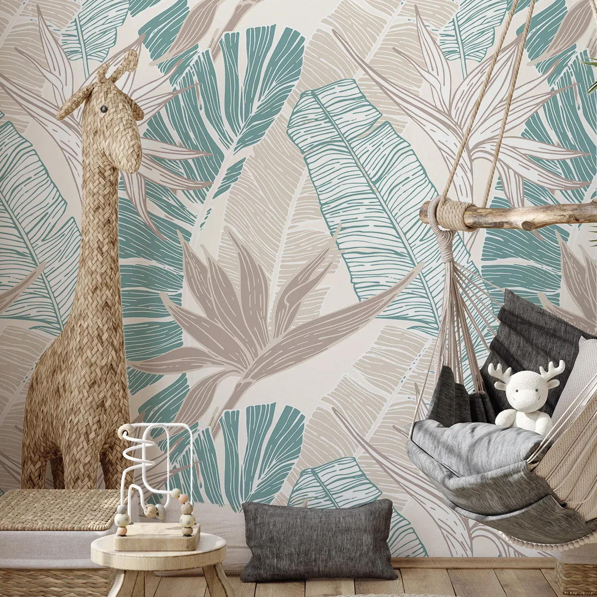 Murales De Pared 3D Papas De Pantalla Pastoral De La Hoja De Planta, Arte De  La Pared De Tela De Lona Impermeable Para La Sala De Estar TV Fondo De  12,48 € | DHgate, image size:1200x1200