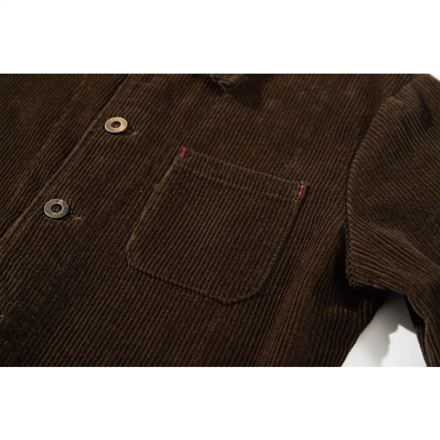 Retro Corduroy Workwear Jacket Mens Multi Pockets Vintage Casual