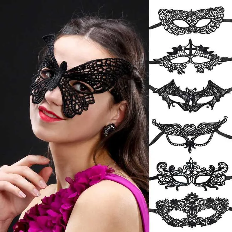 Halloween Black Queen Lace Mask Embroidered... From Thousand_alley_end ...