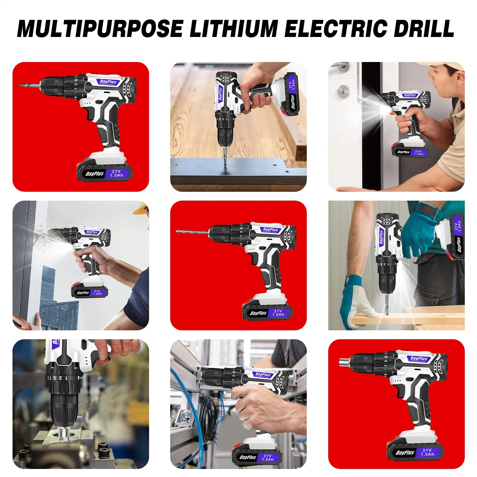 Portable Cordless Cordless Drill Set Set With Impact Screw Driver 1500mAh Li Ion Rechargeable Battery 251 Torque Settings And 45N.M Torquets 21V From Ukeastore 33.68 DHgate.Com