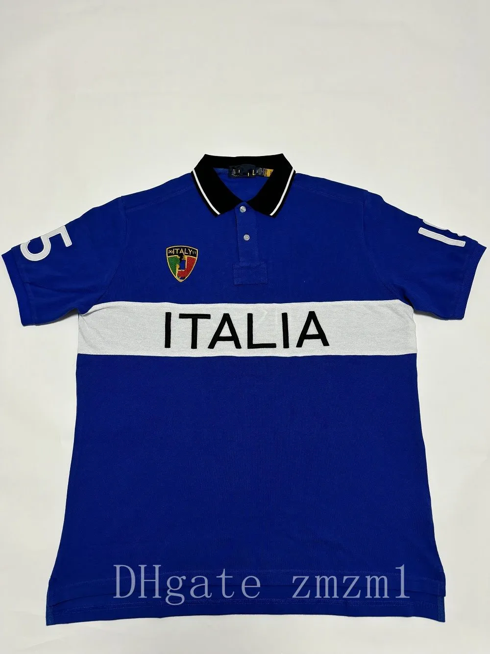 Men's Short Sleeve Embroidered Polo Shirt 100% Cotton Summer Tokyo